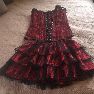 Corset and skirt set